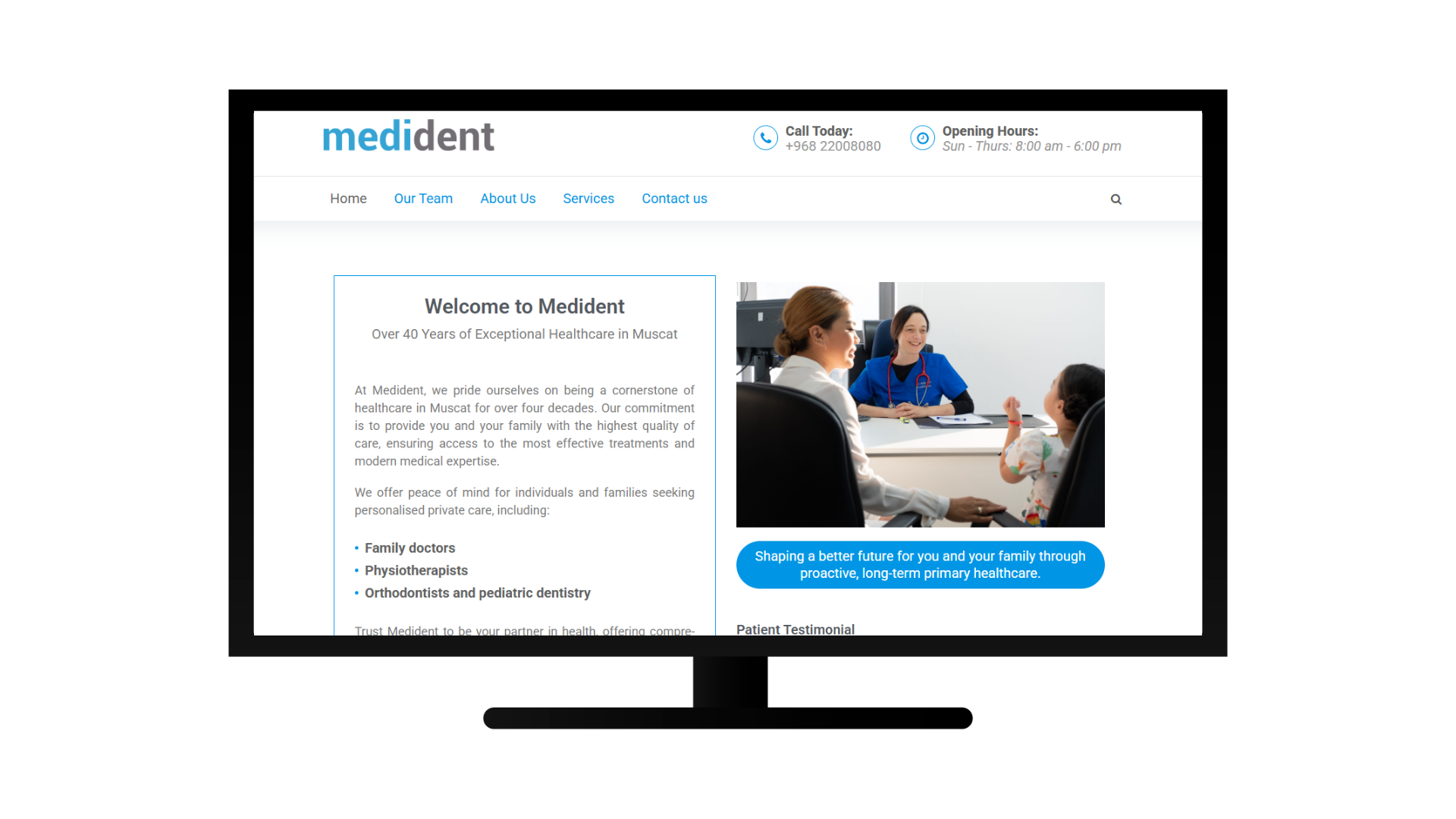 Medident Oman – A WordPress Project